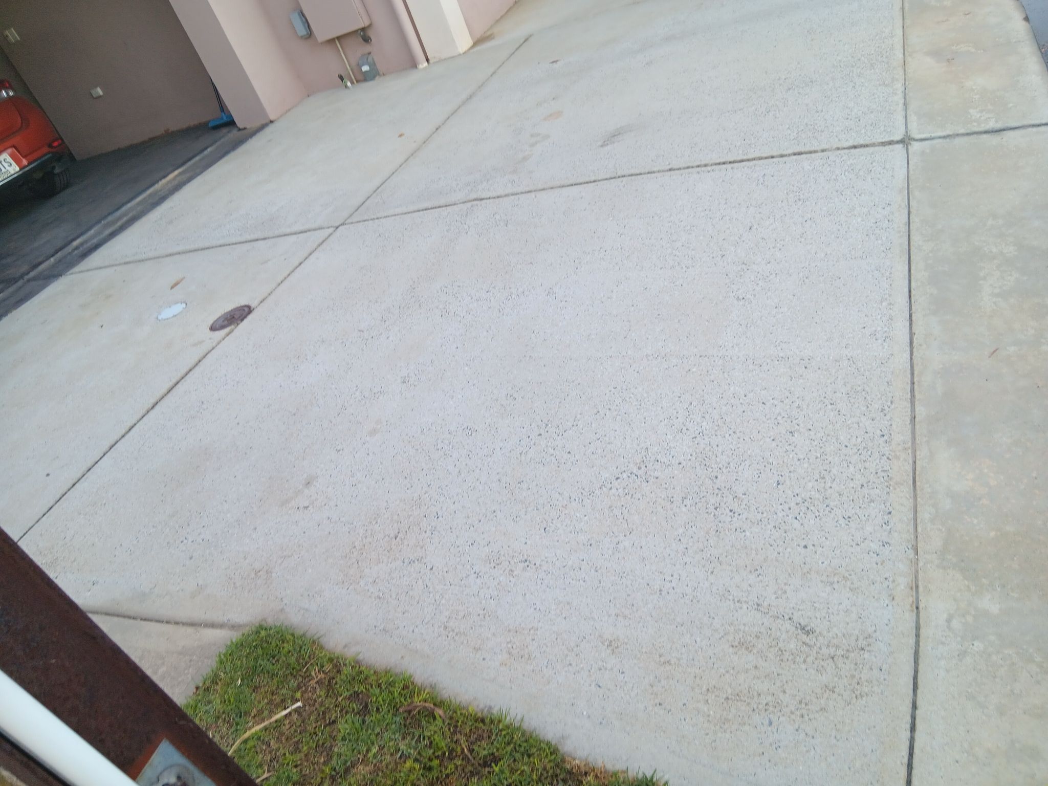After driveway cleaning